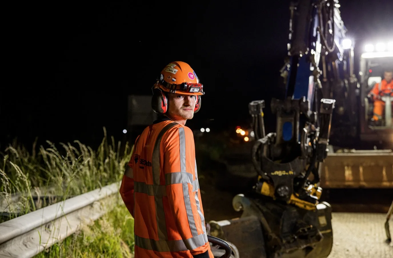 Dante Hoenjet van Roefs Grondwerken aan het werk